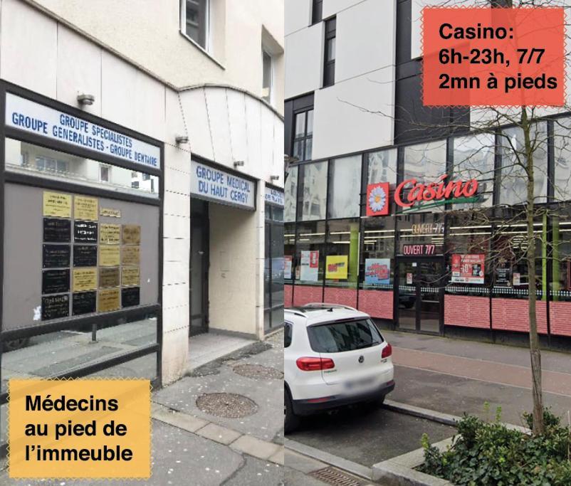 Studio 30M2 - Au Pied De La Gare - Parking 塞尔吉 外观 照片